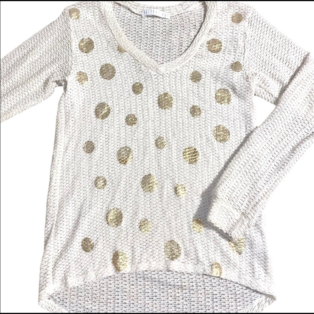 Potters Pot Oversized offwhite and gold Sweater